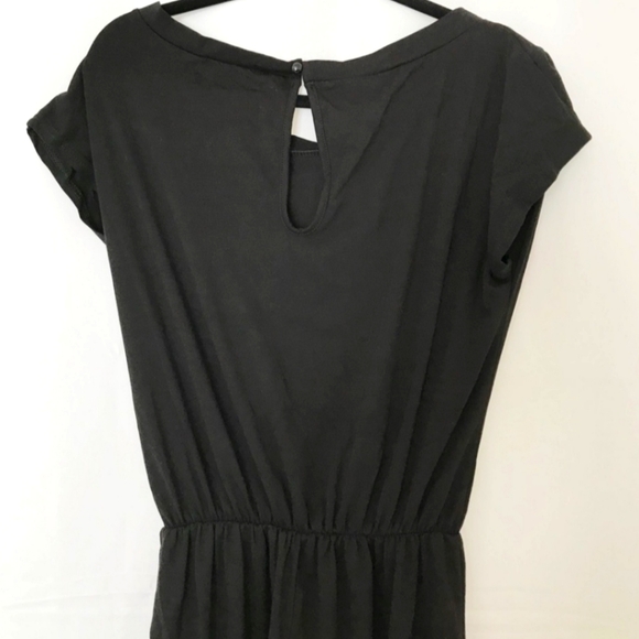 Elegant Black Women's Jumpsuit Short Sleeves - Picture 3 of 6